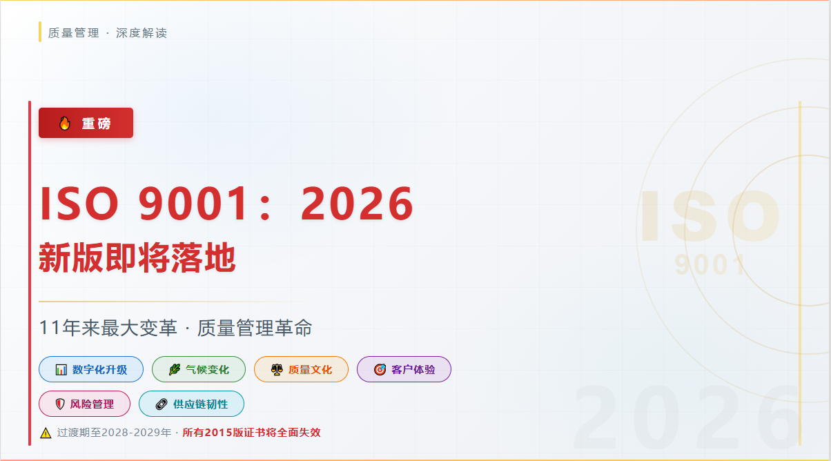 ISO 9001:2026 换版在即，企业如何抢占先机？——深圳九域企管深度解读审厂新趋势